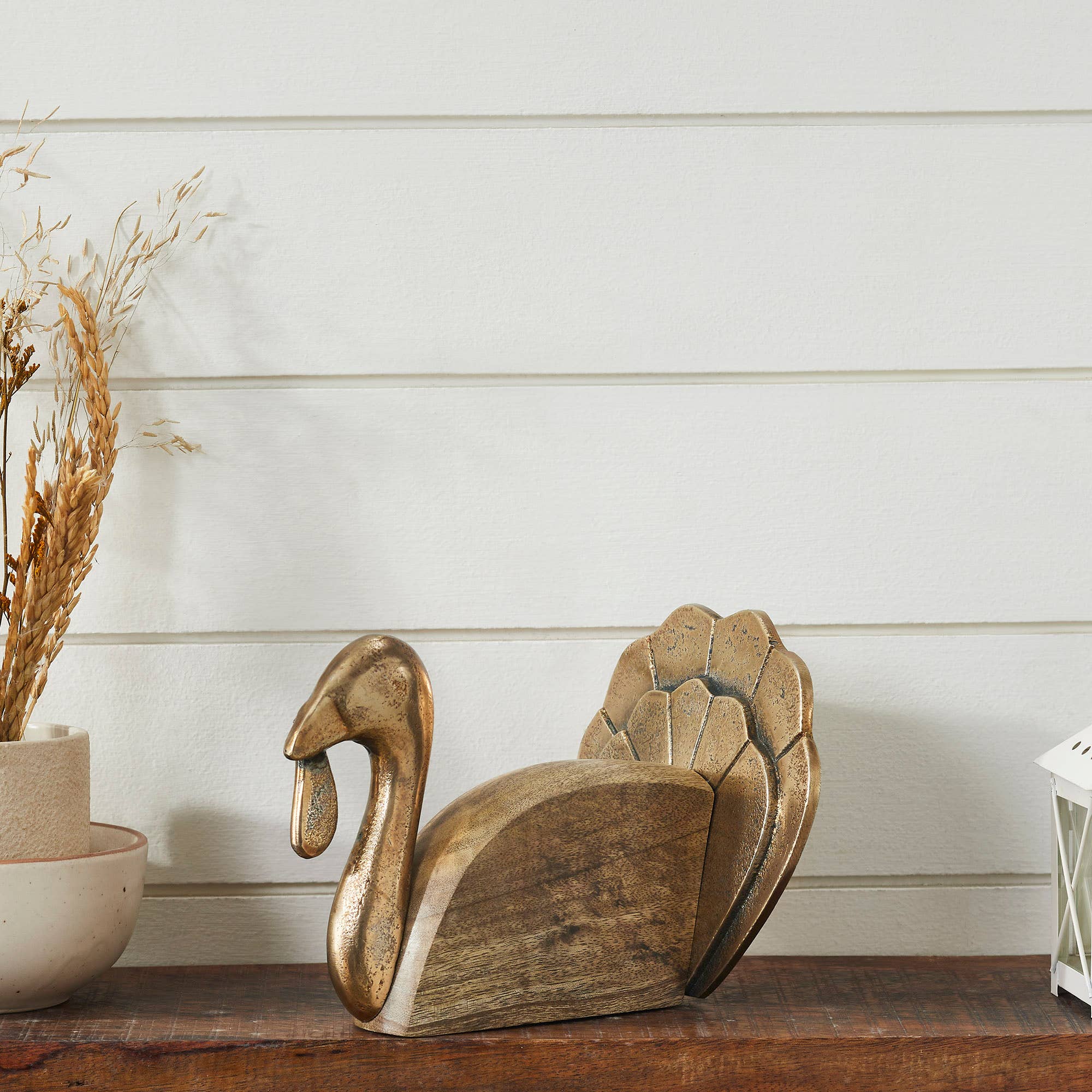 Wooden Turkey Fall Decor