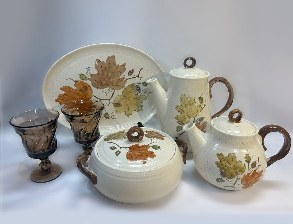 Metlox Woodland Gold Platter