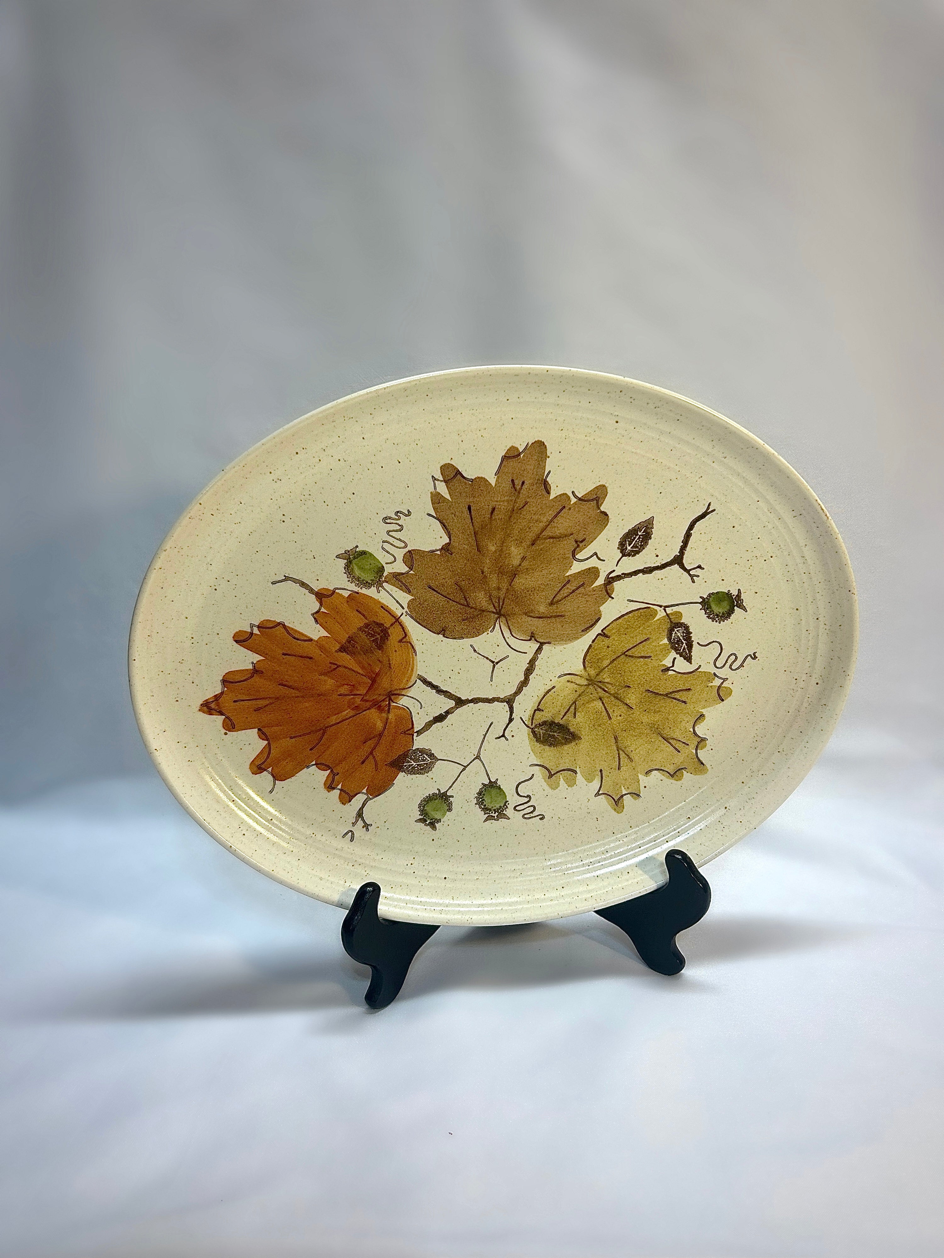 Metlox Woodland Gold Platter