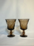 Fostoria Jamestown Brown Water Goblets