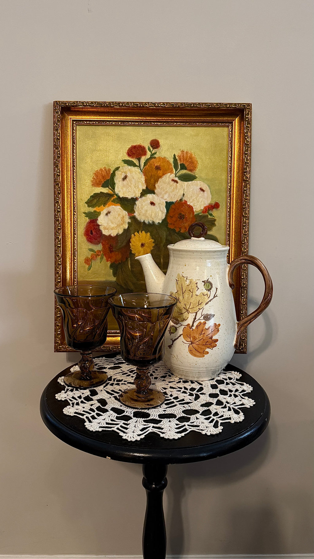 Fostoria Jamestown Brown Water Goblets