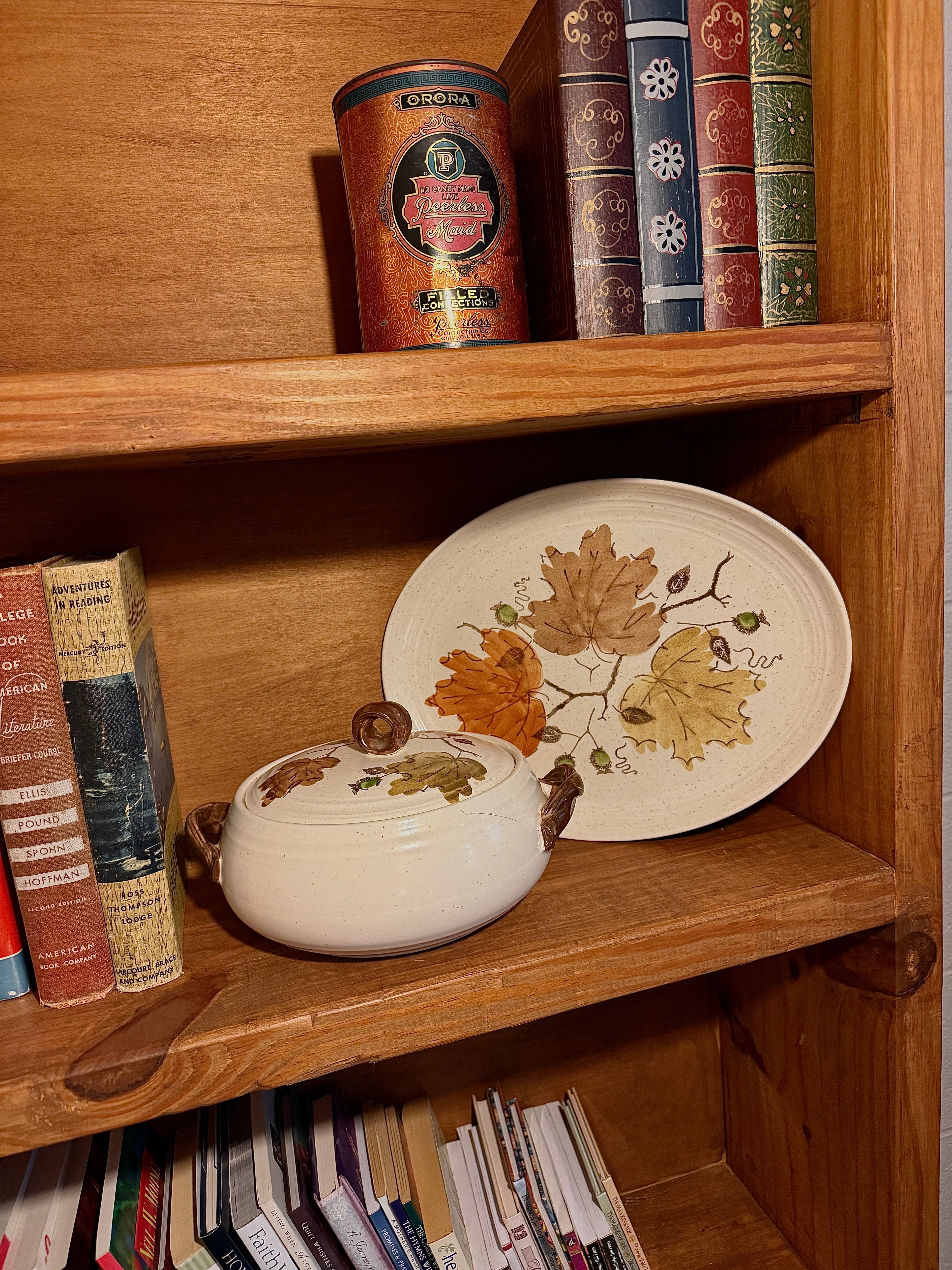 Metlox Woodland Gold Platter