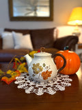 Metlox Woodland Gold Teapot